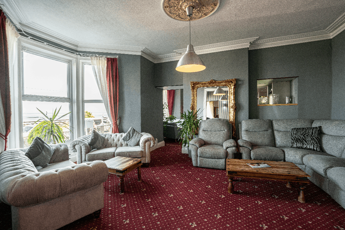 Guest Lounge at the Central Hotel Llandudno